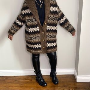 Zara Women Oversized Patterned Sweater